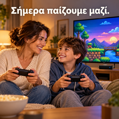 Παιχνιδομηχανή στικάκι για τηλεόραση με παιχνίδια 90s - Ασύρματη Ρετρό Κονσόλα 4K HDMI
